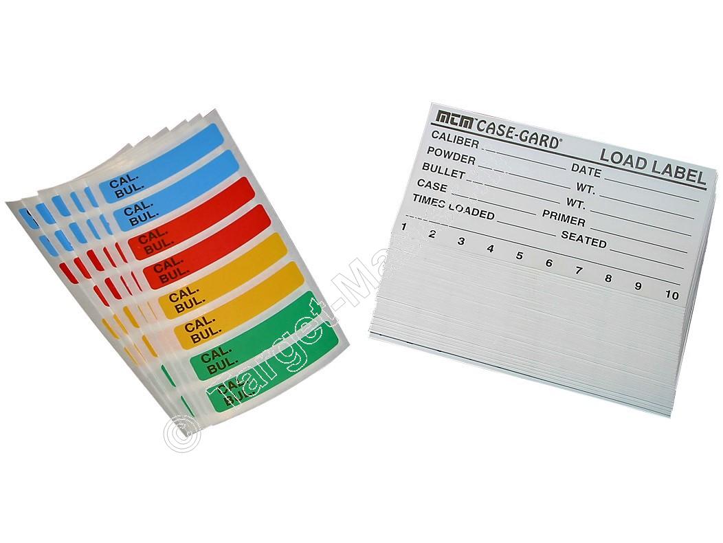 MTM LOAD LABELS package of 50 and COLOR CODED STICKERS package of 48